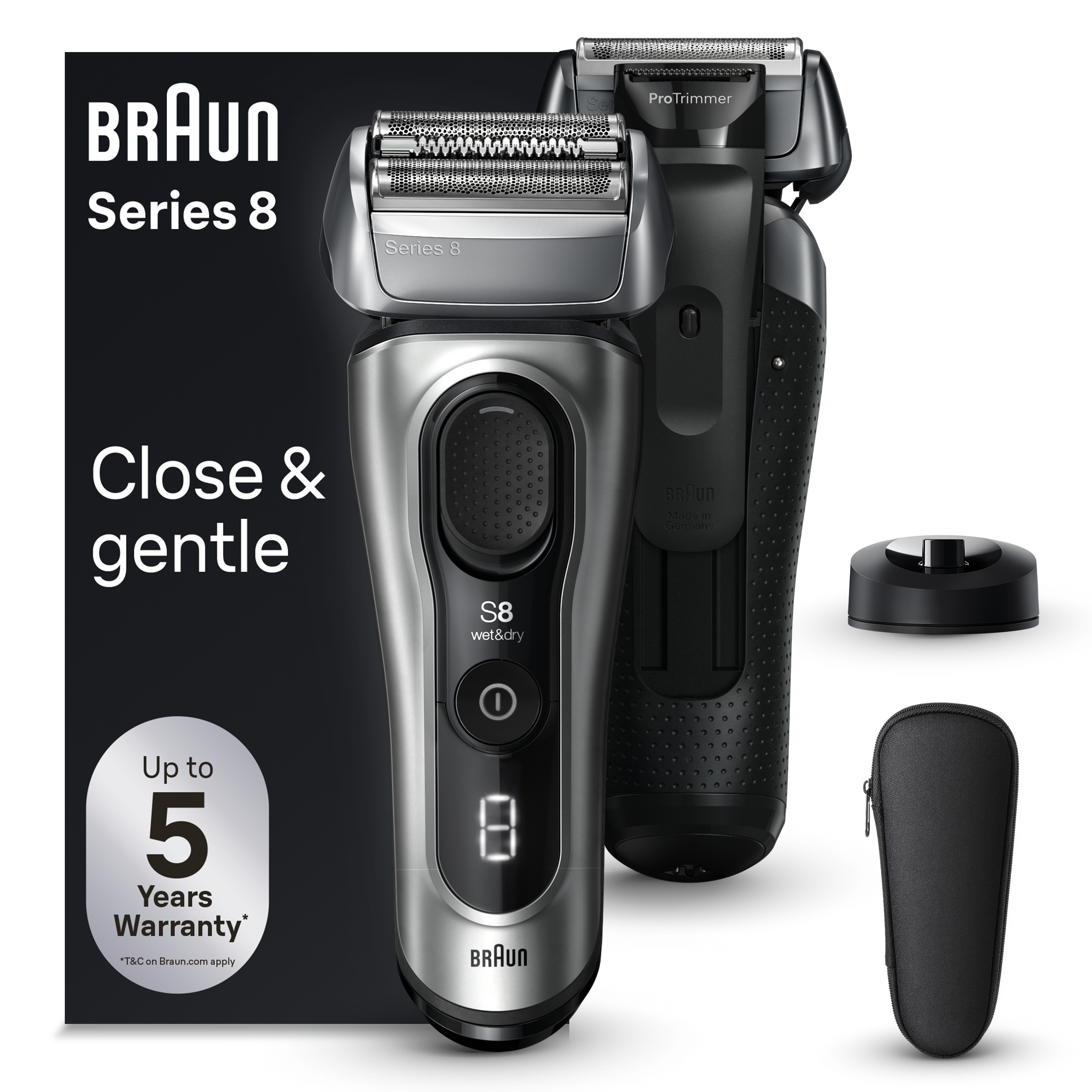 Afeitadora BRAUN Series 8 8517s (Autonomía 60 min - Batería)