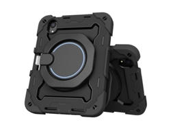 Funda de silicona para tableta iOS Mini6 (estructura multicapa, soporte de 360 grados)