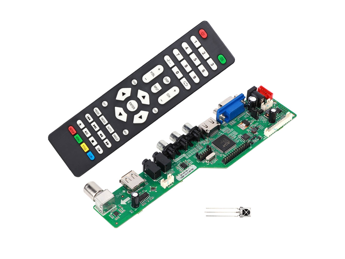 Controlador de audio con monitorización y pantalla LCD
