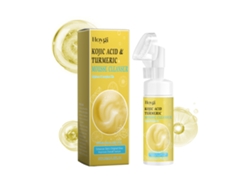 Gel limpiador facial suave con cúrcuma para una piel sana.