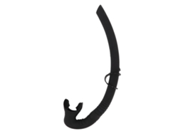 Tubo De Respiración Plegable De Silicona Para Buceo, Esnórquel Y Pesca Submarina, Para Adultos - Negro