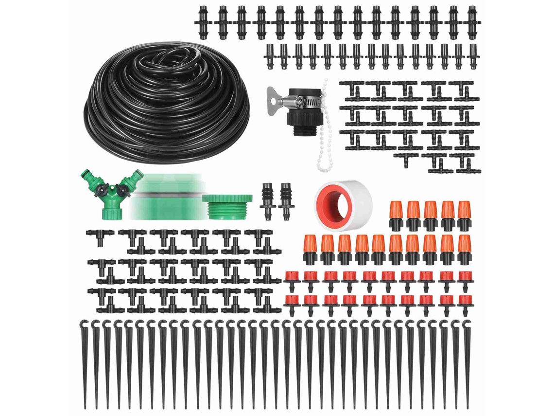 Kit De Riego Por Goteo Para Armar Usted Mismo, Sistema De Riego Con 40 Metros De Tubería Para Jardín Y Patio.