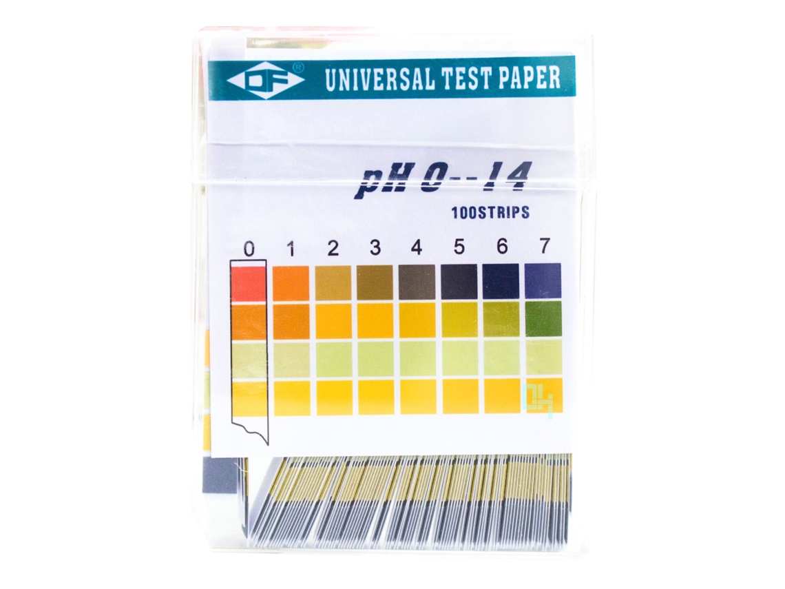 100 Folhas Papel de Teste de Ph 0 14 Preciso Medição Rápida Tiras de Papel para Ácido e Alcalino