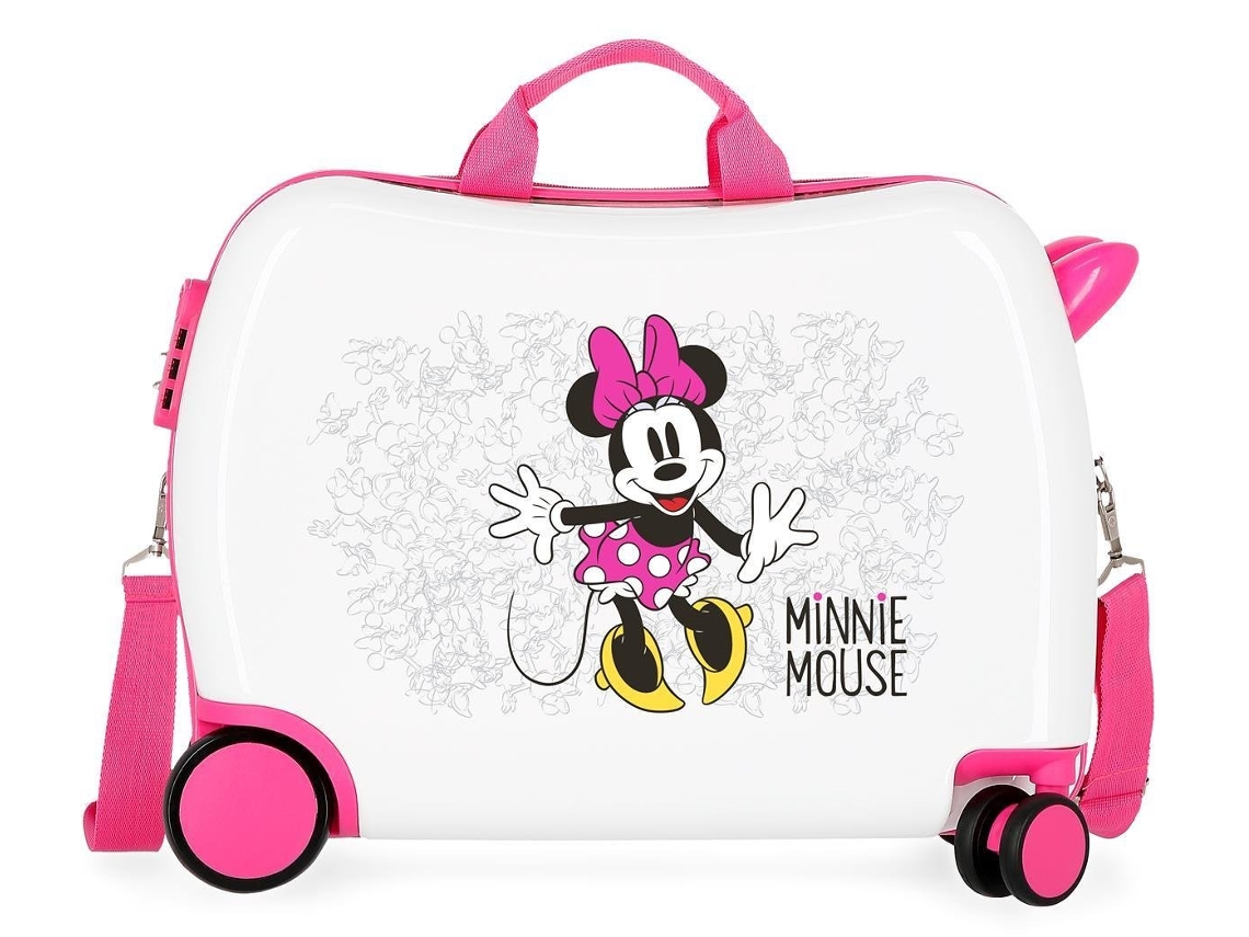 Mala de Viaje DISNEY Enjoy The Day Minnie (Blanco - 50 x 38 x 20 cm)