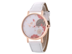 Elegante Reloj De Pulsera Unisex De Cuarzo Para Parejas, Regalo De Moda, Blanco.