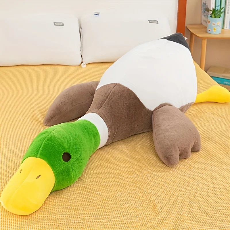 (verde, 65 Cm) Peluche De Pato, Almohada Mullida Para Dormir, Lindo Peluche De Cisne