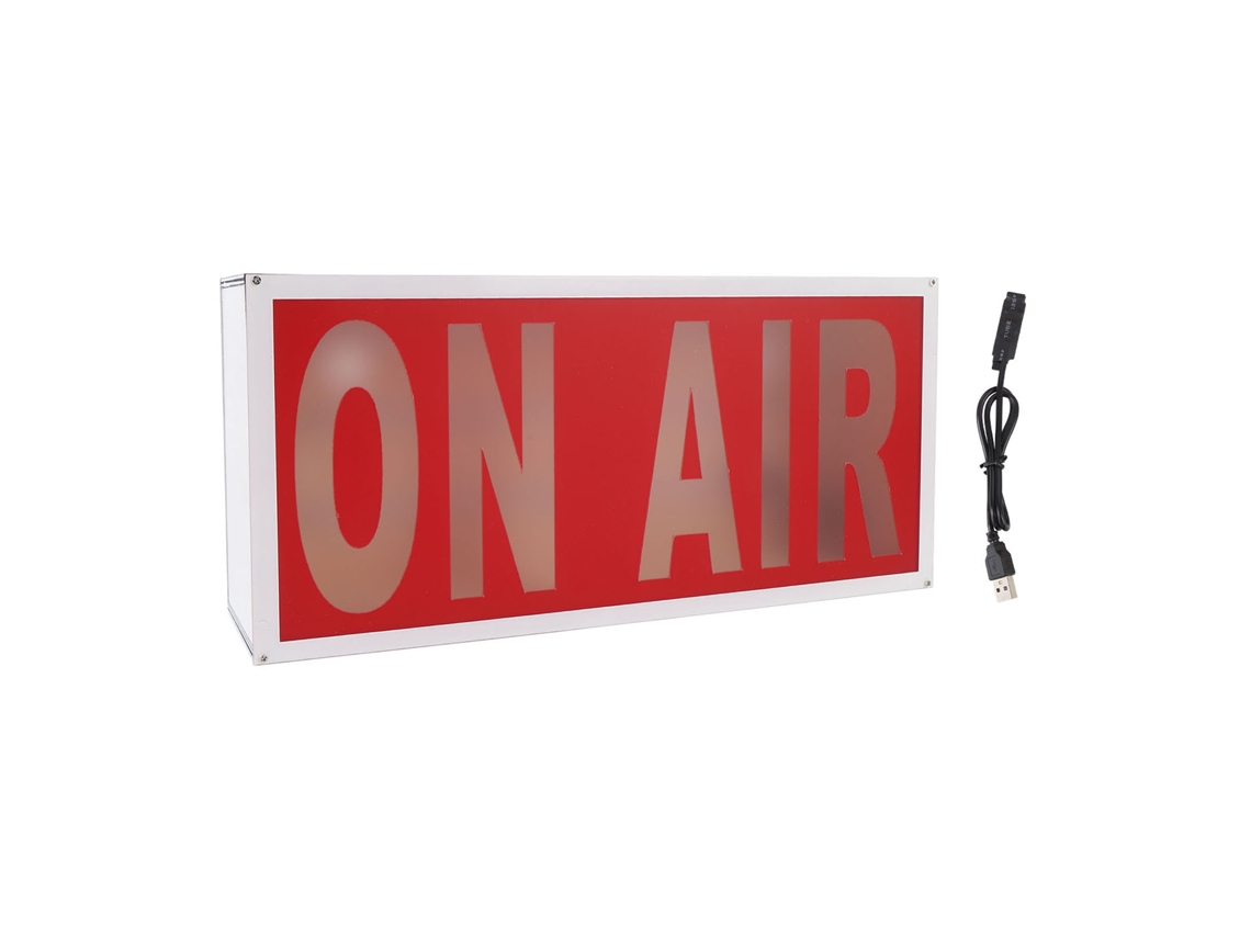 Sinal Led On Air Com Controle Remoto 12 Cores Usb Montável Em Parede Estúdio De Gravação