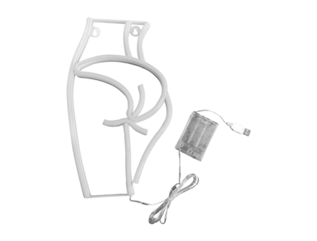 Adorno de Navidad Adornos Navideños Silueta Femenina Luces Neón Led Lámpara Modelado Barra Limpieza