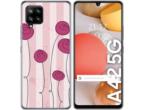 Carcasa Samsung Galaxy A42 5G TUMUNDOSMARTPHONE Flores Vintage Multicolor