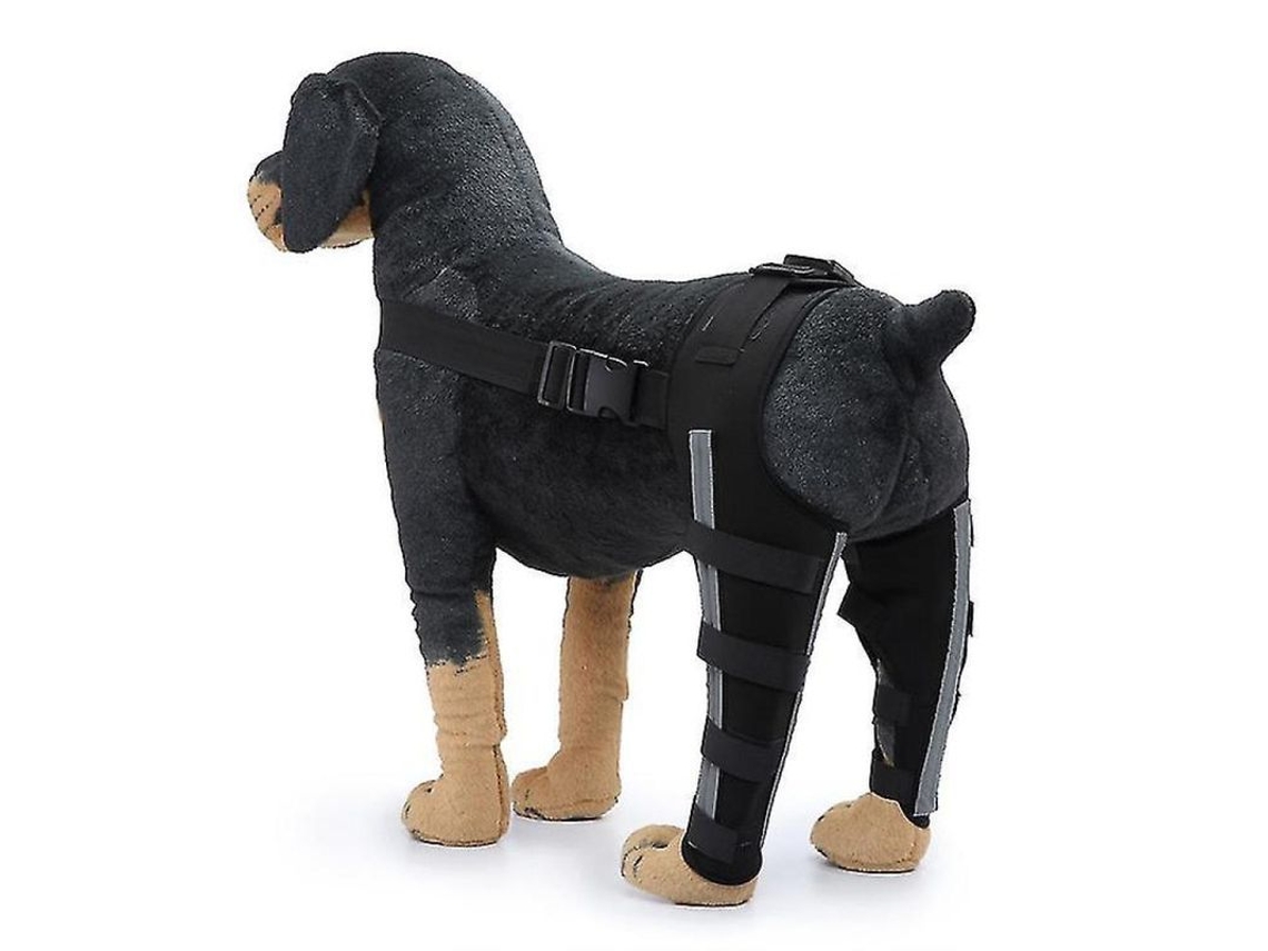 Omni-protector De Rodillas Para Perros Con Soporte Extra Para Acl Dislocación Artritis Y Cuidado De Heridas De Patas Traseras M Negro2