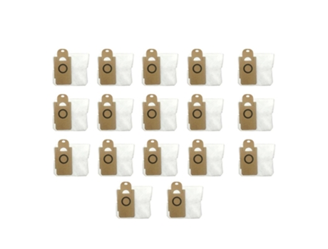 17 peças de sacos de pó para xiaomi lydsto r1 robô aspirador de pó