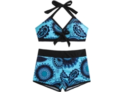 Traje De Baño De Dos Piezas Para Mujer - Push-up De Talle Alto