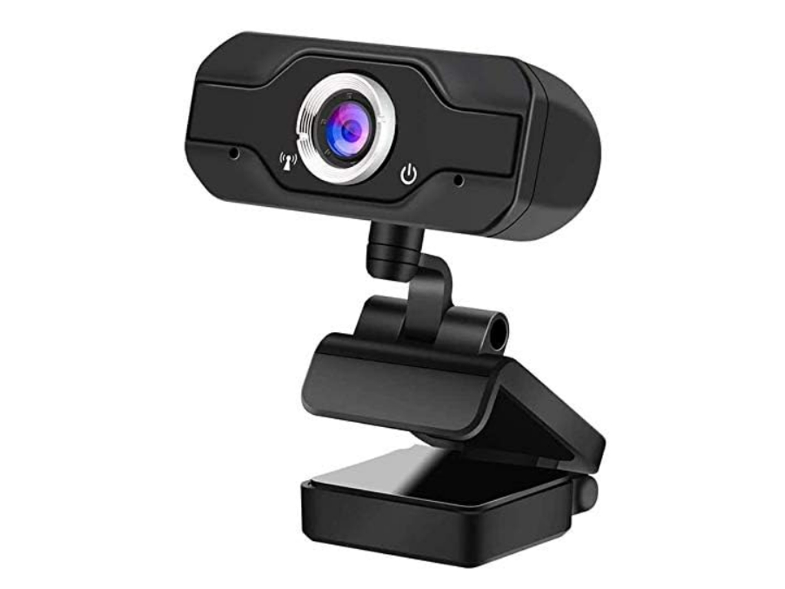 Cámara web Full HD 1080P, cámara web USB Plug & Play ajustable con micrófono incorporado para computadora portátil de escritorio de video de CHRONUS