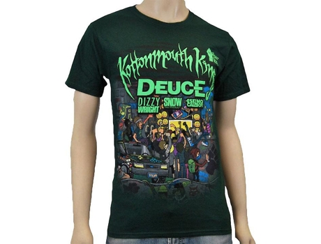 Camiseta ROCKINSTONE de dibujos animados Fight To Unite Tour (Algodón - XXL)