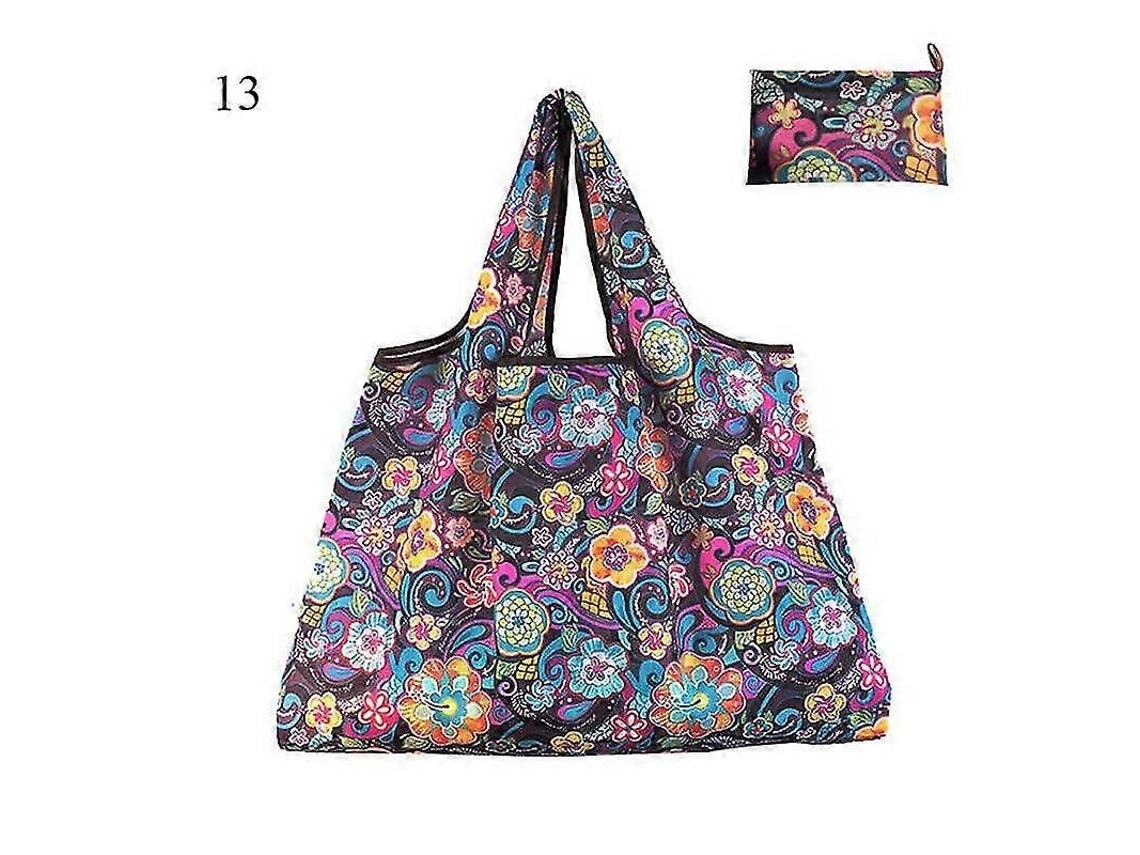Bolsa de compras reutilizable y plegable para mujer, bolsa ecológica.