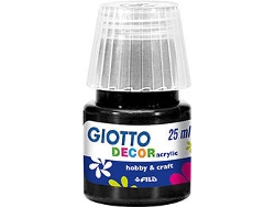 Pintura para Carteles Líquido GIOTTO Decor Acrílico Negro (25ml)