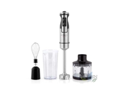 Batidora de Mano + accesorios ORBEGOZO Inox 1000W + accesorios 2 Velocidades y Función Turbo