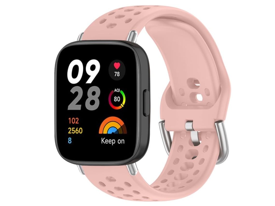 Correa para Redmi Watch 3 - Correa deportiva de silicona - Hebilla plateada