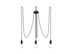 Sollux Sl.0370 Lámpara Edison 3 Negro