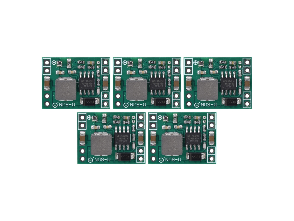 Módulo De Alimentación Buck Dc A Dc 3a Placa Buck Salida Fija 5v Para Equipos De Comunicación 5 Piezas