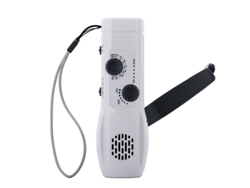 Radio Led Con Manivela, Linterna Am/fm De 1200 Mah, Radio De Emergencia Recargable Por Usb, Ideal Para Senderismo Al Aire Libre.