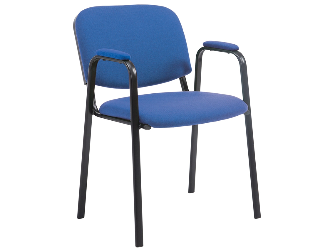 Silla de visita Ken Pro en tejido CLP azul