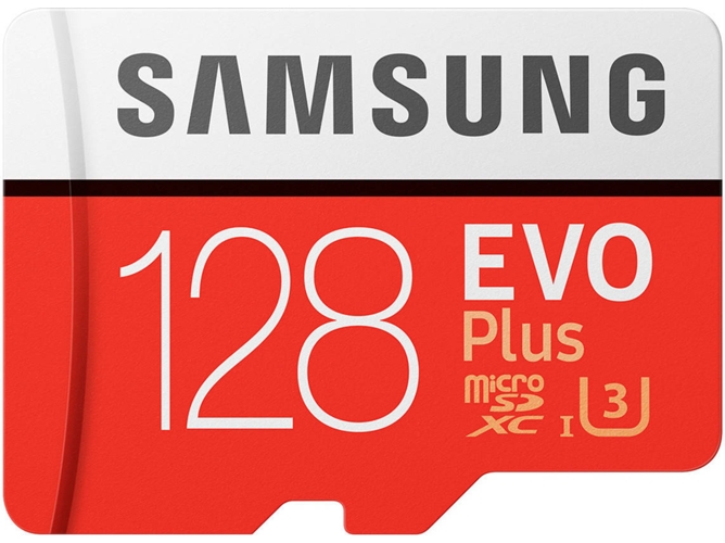 Tarjeta de memoria Micro SDXC 128 GB - SAMSUNG Evo plus + Adaptador SD