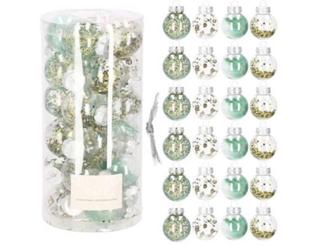 Bolas de Árbol de Navidad 24 Piezas