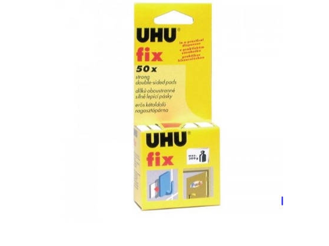 Adhesivos de Doble Face UHU Fix (50 Unidades)