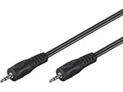 Cable Audio GOOBAY (Jack 3.5 mm - 2.5 m - Negro)