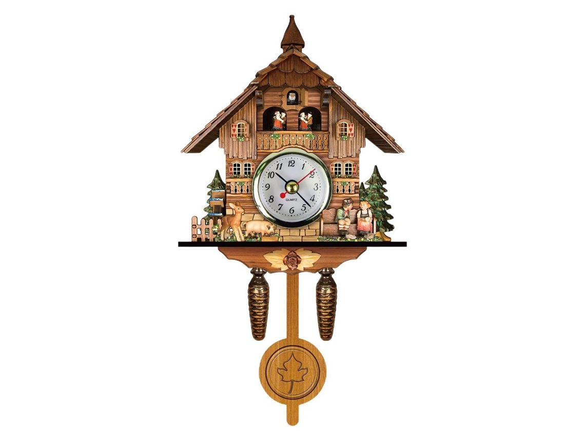 Reloj de pared de madera antiguo, decorativo, para sala de estar