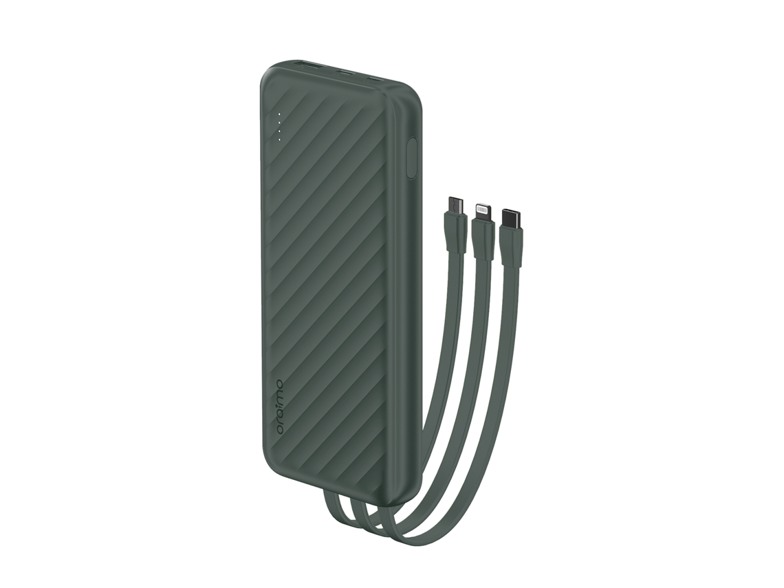 Batería Portátil (capacidad 10000mah Carga Rápida 12w) Oraimo Opb-p5101 Batería Portátil Verde