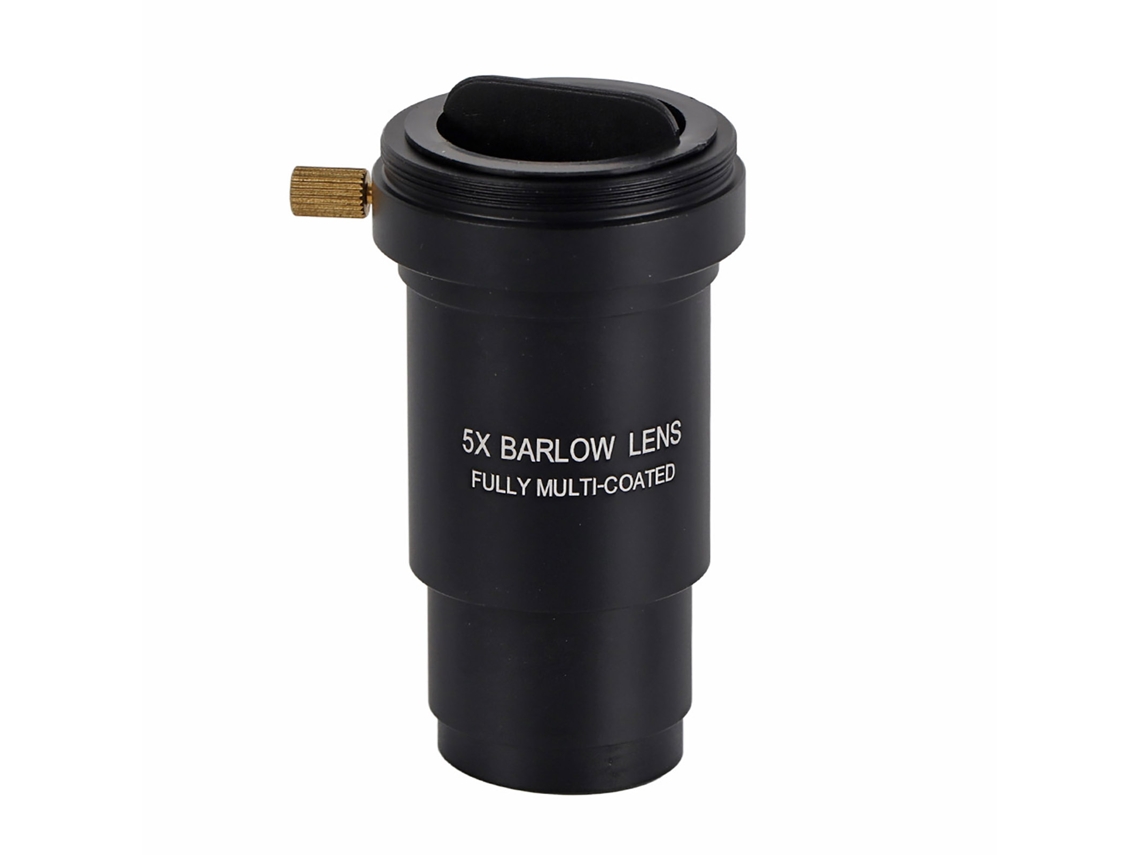 Lente Barlow metálica 5x de 1,25 pulgadas (31,7 mm) para telescopios
