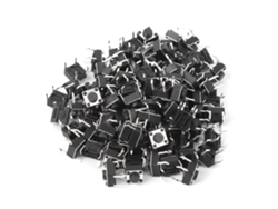 100 Piezas De Interruptor Táctil Momentáneo Mini Micro Push Button 6x6x4.3mm Accesorio