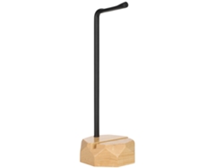 Soporte Para Auriculares De Madera Maciza Con Base De Metal Y Silicona Para Uso De Escritorio.