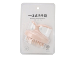 Cepillo Masajeador Ergonómico Portátil Para Champú, Ideal Para La Limpieza Del Cabello Y El Masaje Del Cuero Cabelludo - Rosa