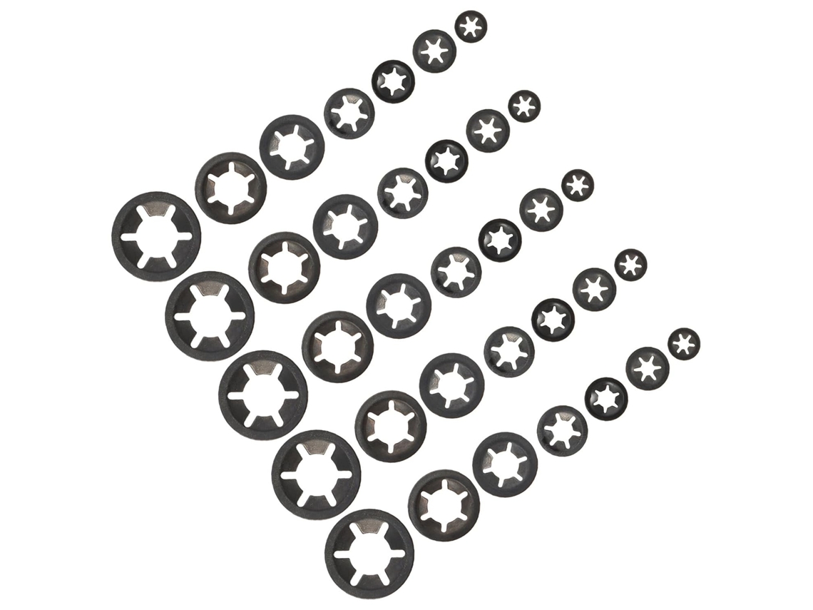 210 Arandelas De Montaje De Rodamientos De Acero Al Carbono Negro, Antivibración.