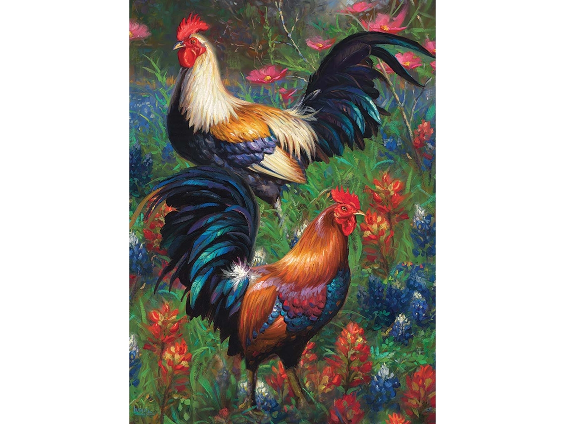 Rompecabezas de 1000 piezas Cobble Hill - Rompecabezas de gallo para adultos