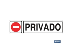 Señal glasspack adhesiva 175x45 privado