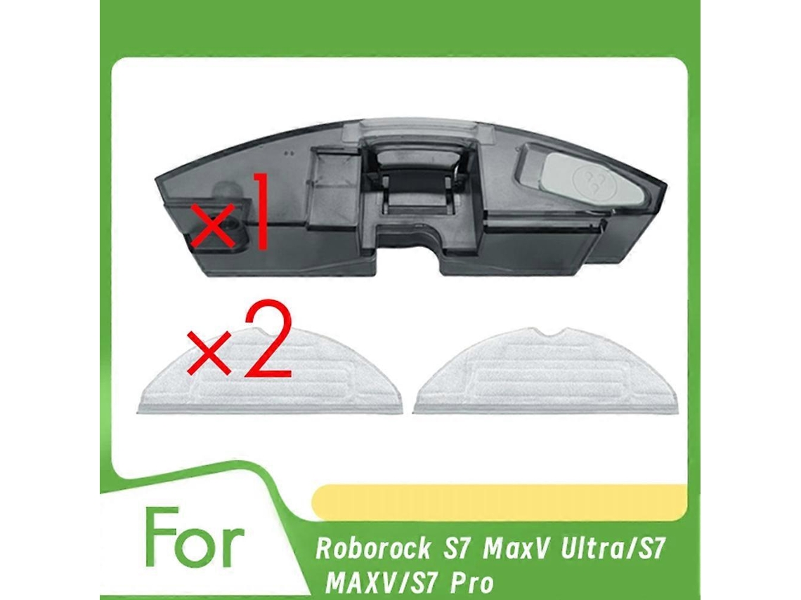 Replacement Water Tank With 2 Mop Pads For S7 Maxv Ultra/s7 Maxv/s7 Pro Robot Vacuum Cleaner Parts