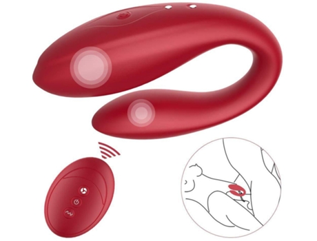 Vibrador PETHUEL Punto G multifrecuencia ZDB-0630-249 Rosa roja