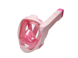 Máscara De Snorkel Integral Para Adultos Con Sistema De Respiración Seca De 180°, Visión Panorámica, Antivaho Y Antifugas.