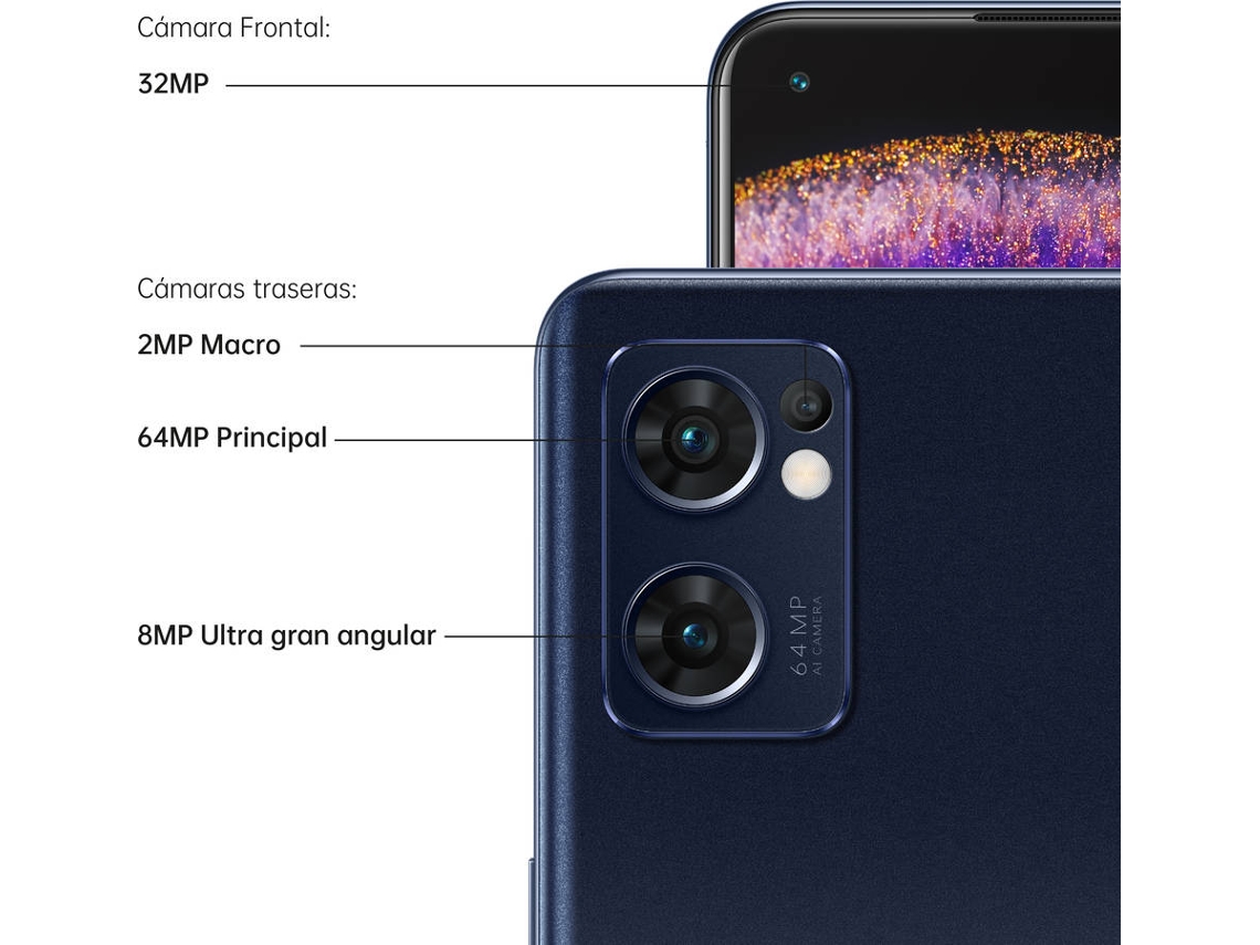 Smartphone OPPO Find X5 Lite (6.43'' - 8 GB - 256 GB - Negro)