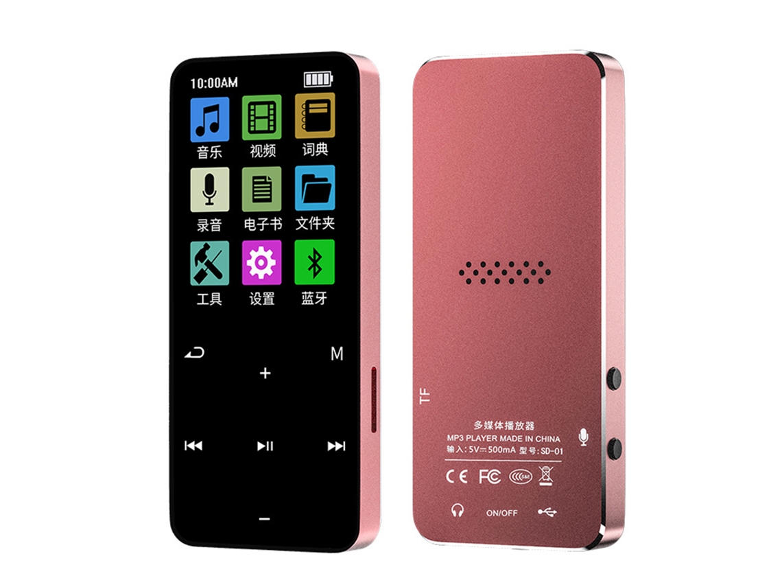 Reproductor Mp3 Portátil Con Bluetooth 5.2, Audio Digital, Deportes, Altavoz, Radio Fm, Grabadora De Voz, Juegos.