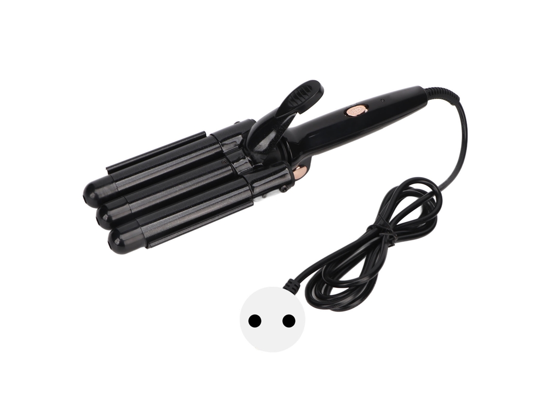 Plancha De Rizo De 3 Barriles 22mm, Temp Ajustable Cerámica Tourmalina, 100v-240v Eu