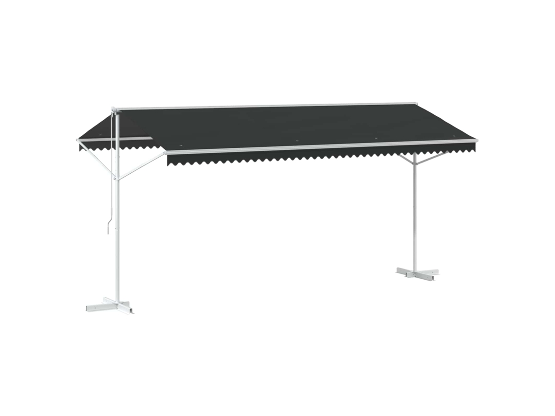 Maison Exclusive - Toldo Independiente Gris Antracita 5 X 3 M Poliéster