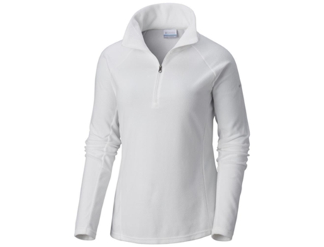 Abrigo Polar para Mujer COLUMBIA Glacial Iv Blanco para Montaña (L)