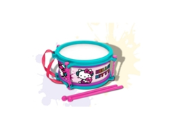 Instrumento Musical HELLO KITTY Tambor azul y rosa 16 cm (Edad Mínima Recomendada: 3 años)