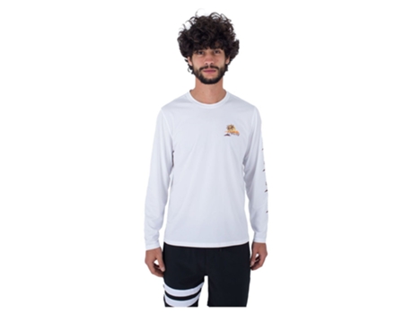 T-Shirt de Surf de Manga Comprida Everyday Hybrid Upf Branco Shurley
