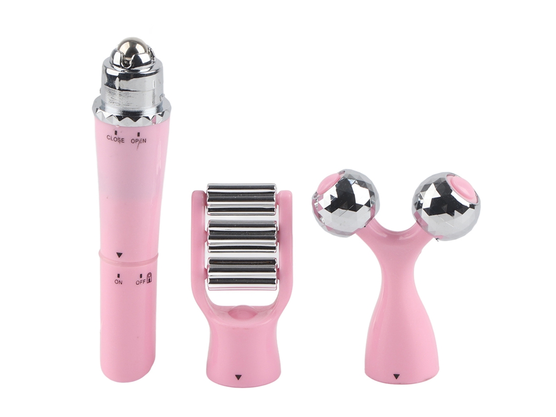 Rueda De Masaje Facial Rosa Para Adelgazar Y Levantar La Cara V